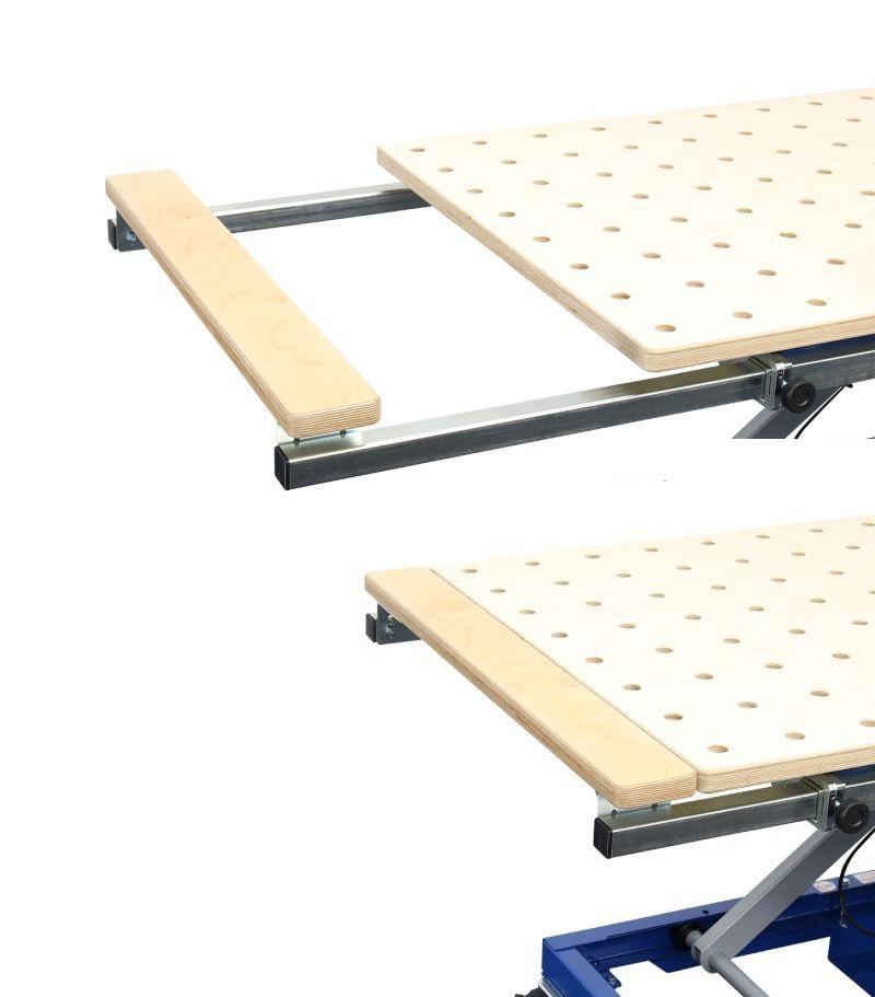 Lengde-uttrekksskinner 400 mm - passer til hullplate uten høytrykkslaminat